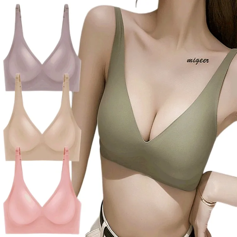 UBAU Bras Without Hoops for Women Sexy Woman Bralette No-wire Bra Without  Rods Seamless Sports Bra Push Up Strapless Women's - AliExpress