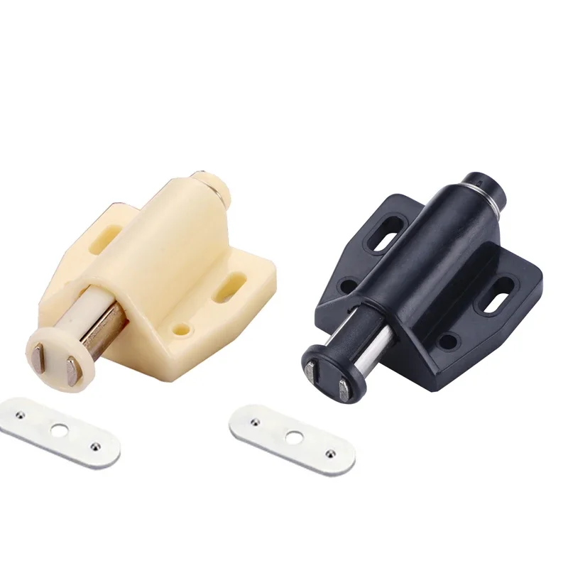 Cabinet Catches Door Stopper Magnetic Push to Open Touch Catch Stop Self-Aligning Damper Buffer Kitchen Cupboard Door Magnet DIY