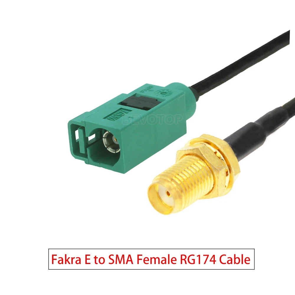 1 pz. Bianco Fakra B Jack a Jack Femmina a femmina RG174. Prolunga GPS Adattatore ad antenna Rf. Cavo coassiale (Color : Long FakraB M to F90, Size : 7M