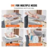 VEVOR Baby Changing Table Folding Diaper Changing Station with Lockable Wheels 3-level Adjustable Heights for Newborns & Infant 6