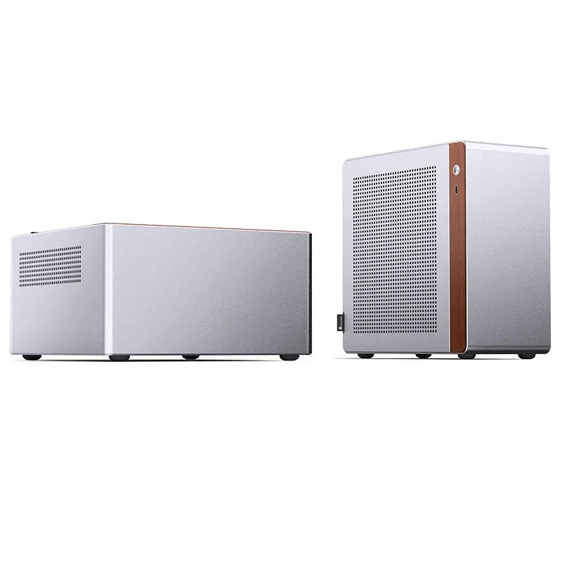 JONSBO N10 휴대용 데스크탑 섀시 ITX MINI 전체 알루미늄 지원 1U FLEX 전원 공급 장치 스탠딩 또는 라이닝 컴퓨터 케이스