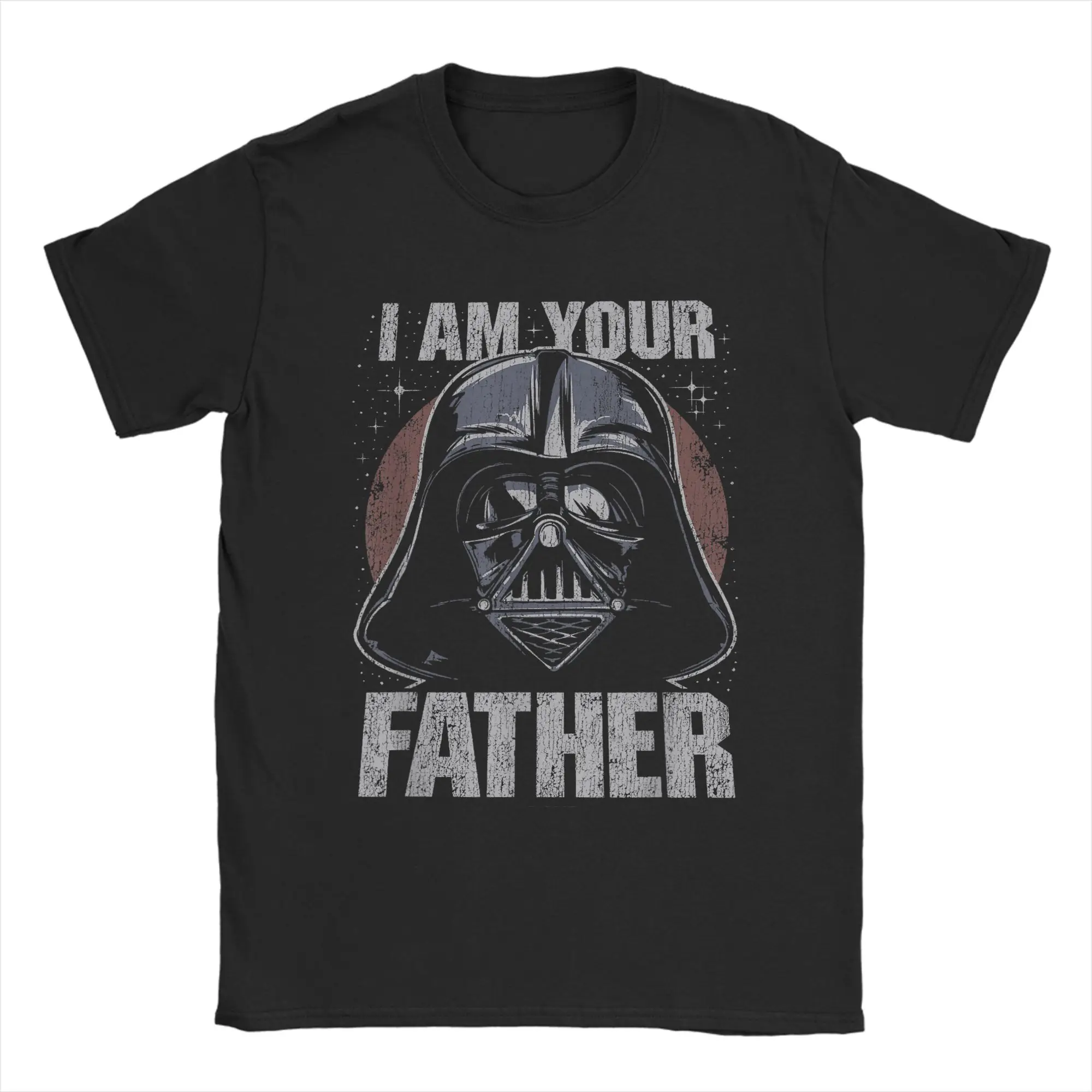 Vaders I Am Your Father Dark Portrait T-Shirt Sommer Hippie T-Shirts Männer Baumwolle Plus Size Kleidung Kurzarm Vintage Tops