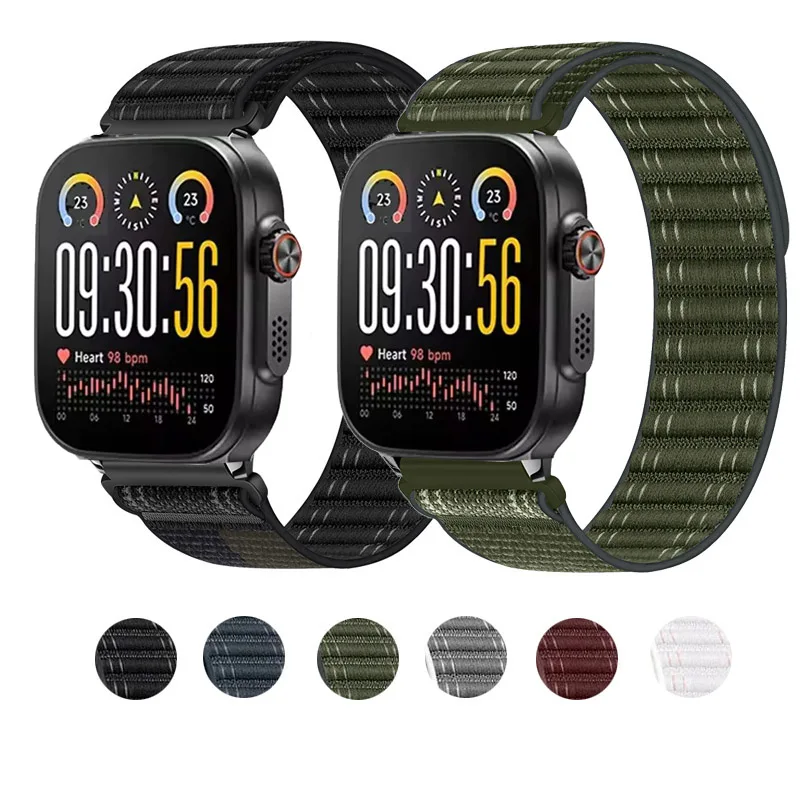 Nylon Loop Strap for Smartwatch Wristbands - Versatile and Adjustable Bracelet Strap