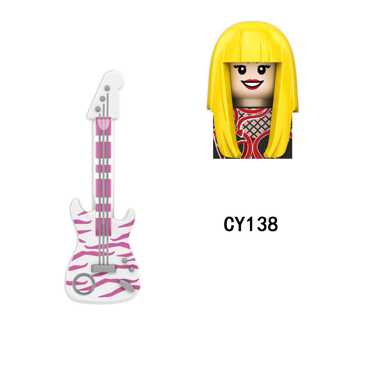 CY134 LG1015 싱어즈 빌딩 블록 소녀용 조립 브릭 액션 토이 피규어 어린이용 작은 인형