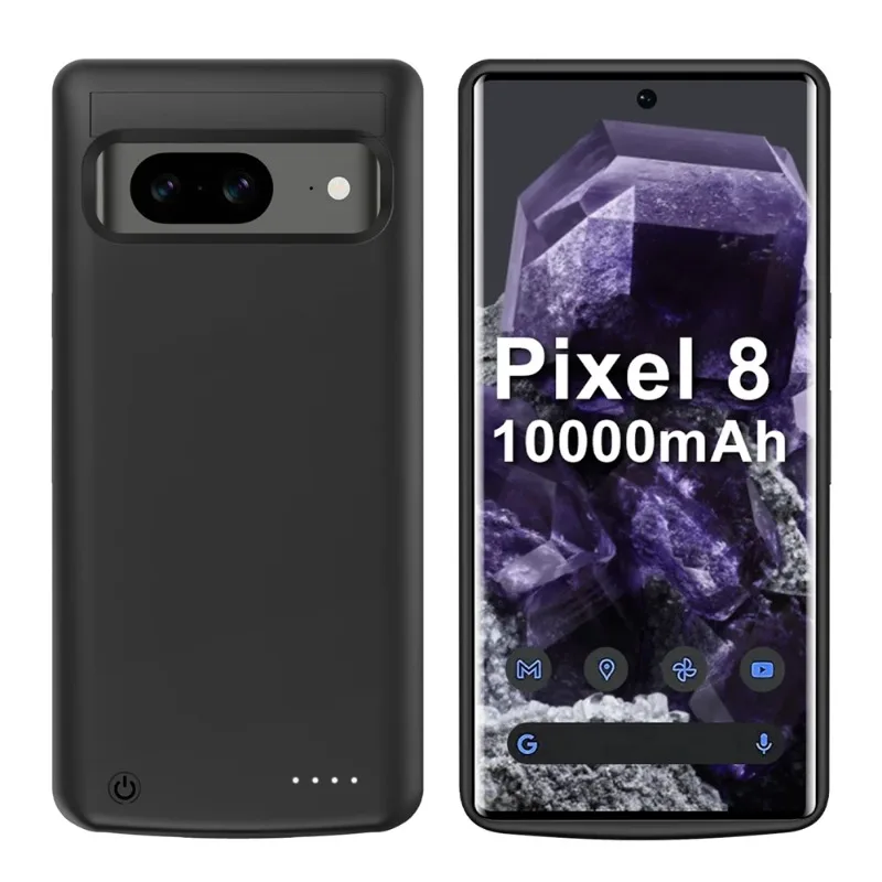 구글 픽셀 8 7 6 프로 배터리 케이스 신형 파워 케이스 대용량 10000mAh 외장 배터리 충전 케이스
