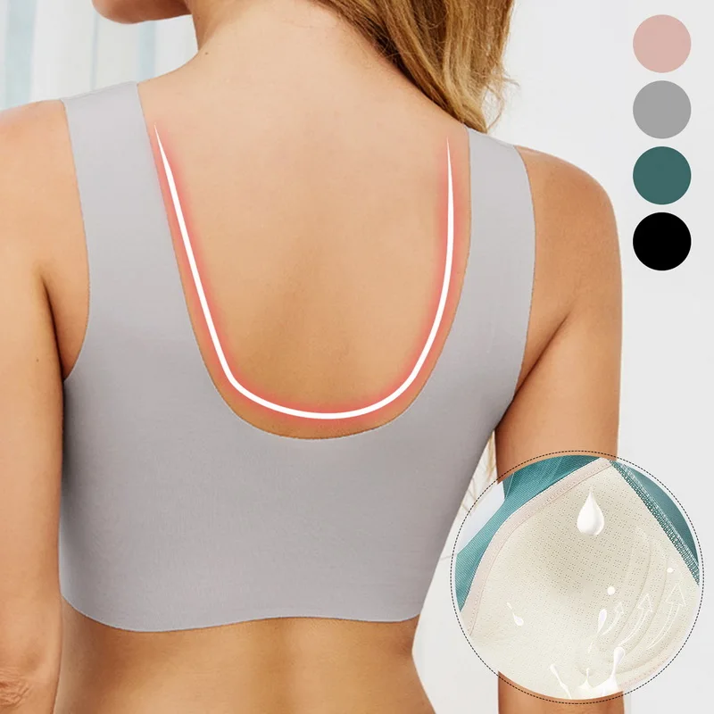 Top Seamless Women sports Bras Large Size Top Support Show Small