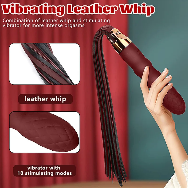 SM Whip SM Female Sex Toy Vibration AV Stick Masturbation Device Can Be Inserted into Immediate Orgasm Couples Training Supplies