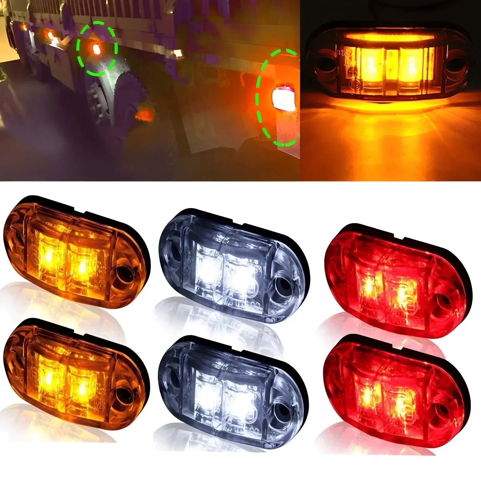 LED Side Marker Lights Car External White