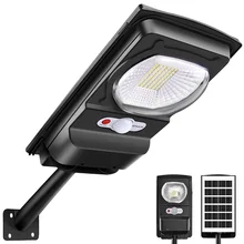 

Outdoor Waterproof Solar Street Lamp 1000 Lumen Intelligent Motion Sensor Light Control Security Lighting Courtyard Garden Path
