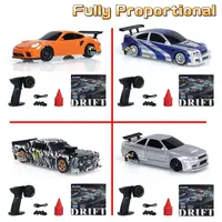 Fully Proportional RC Racing Mini Toys 4WD 1/43 High Speed Car RTR 2.4G Radio Control Drifting Car Four-wheel Driven Model Gifts 1