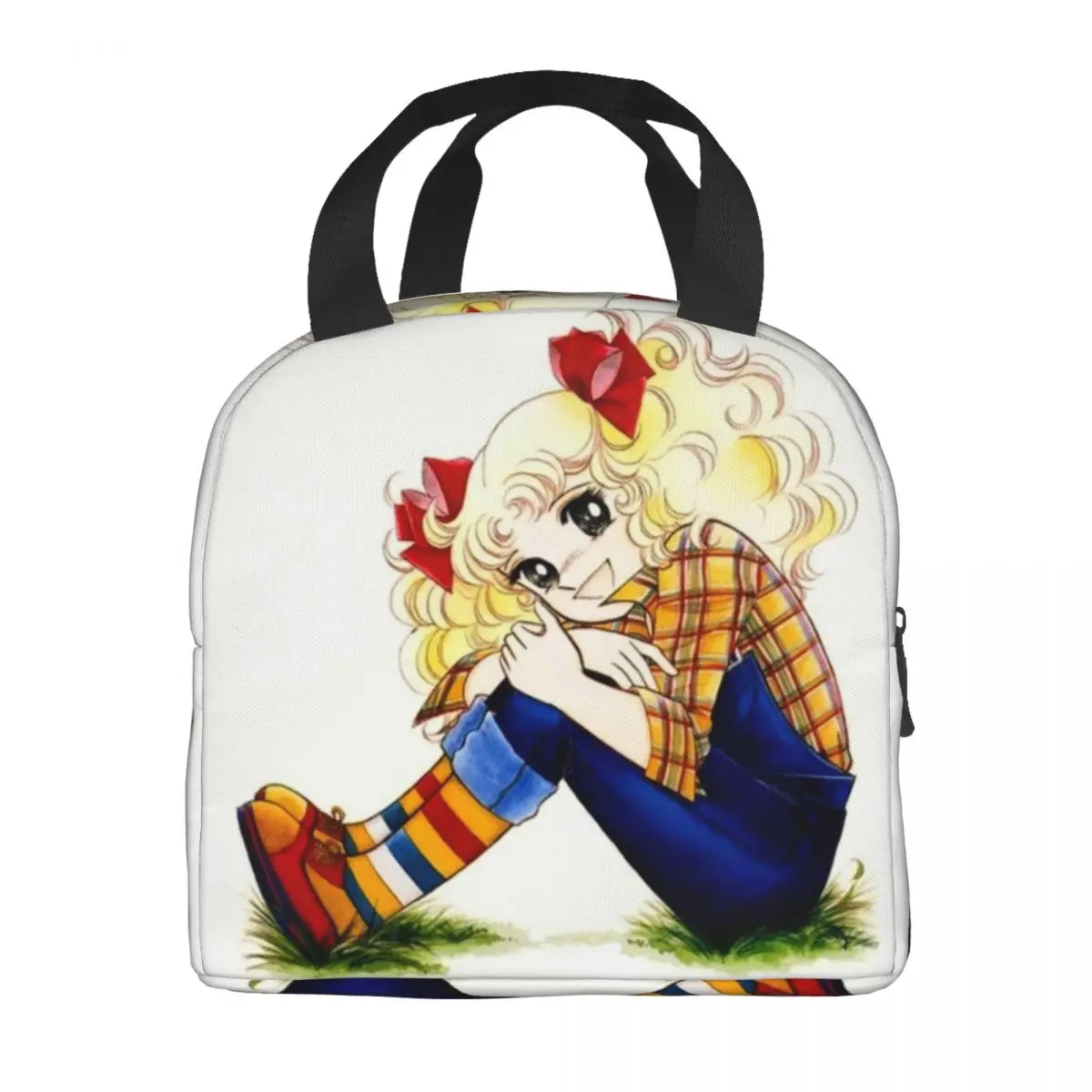 Candy Candy Anime Manga Insulated Lunch Bags for Outdoor Picnic Leakproof Cooler Thermal Lunch Box Women Kids