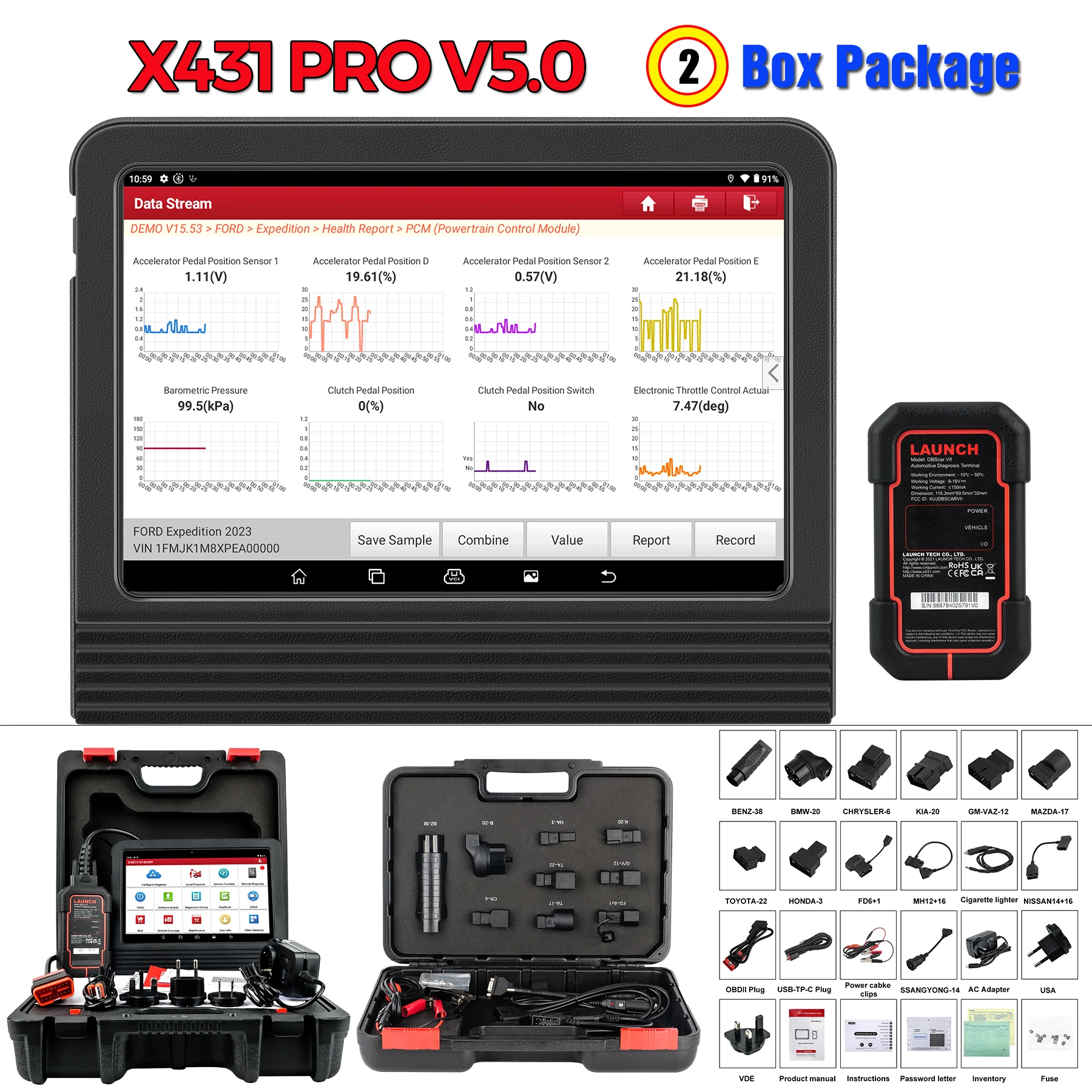 LAUNCH X431 車両診断ツール Launch X431 V フルシステム 車の診断ツール x-431 v 11リセット