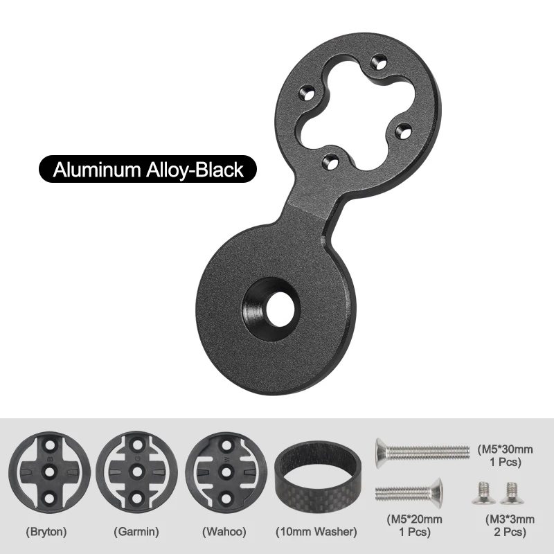 Enhanced Bike Stem Handlebar Cap with Computer Mount Bracket