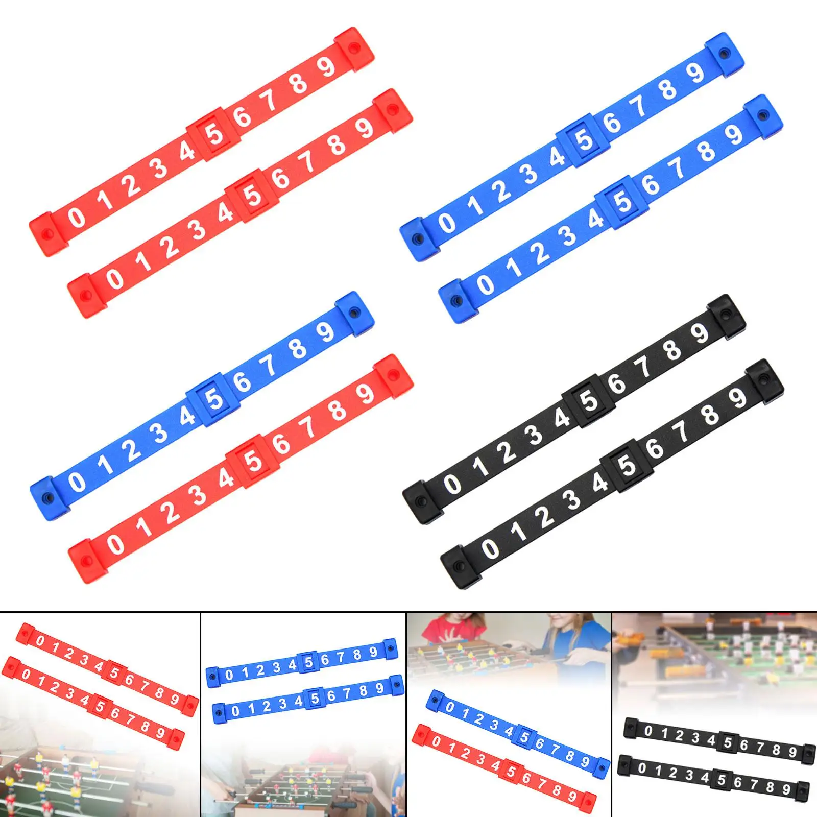 2Pcs Foosball Table Score Counter Kids Indicators Foosball Scoreboard for