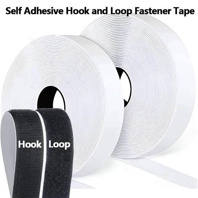 Vicloon Strisce Laccio Adesivo, 15M*20mm Nastro Adesivo A Strappo