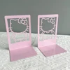 1pc Hello Kitty Book End Pink Heavy Duty Bookends Metal Bookend Office Supplies for Book Lovers Book Rack Home Office Book Stand 4
