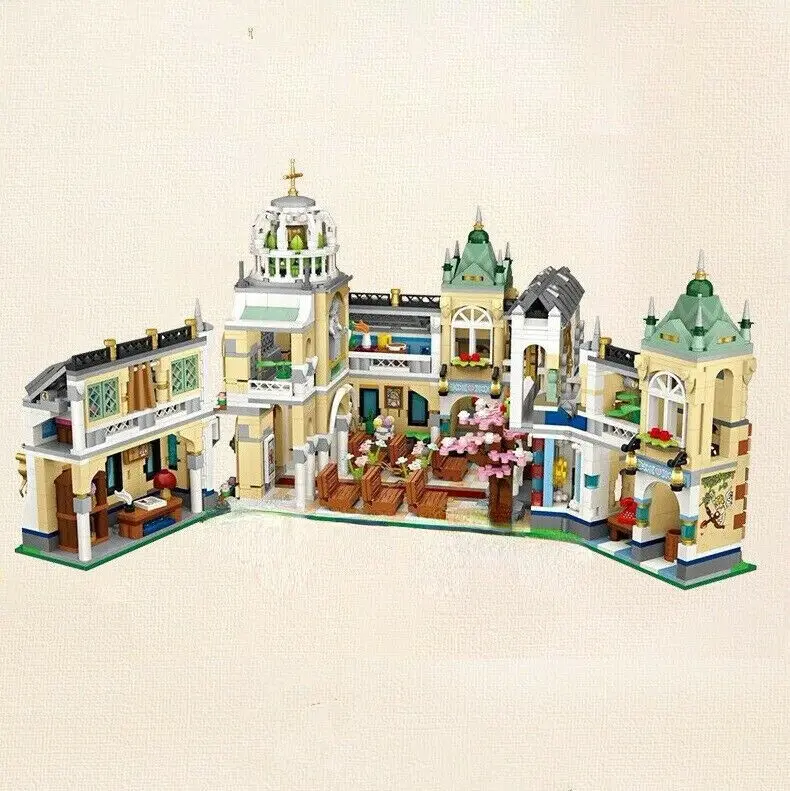 1035 LOZ 미니 블록 빌딩 장난감, 연인 선물, 성인 DIY 벽돌 퍼즐, 웨딩 채플 홈 장식