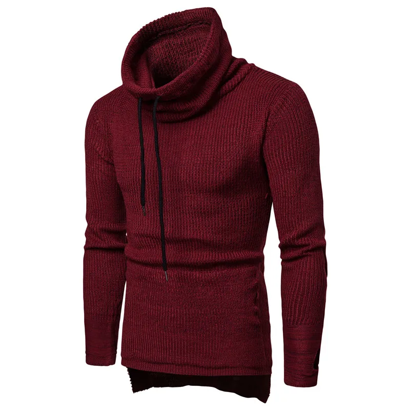 Sweater Men's New European and American Style Thickened High Collar Pullover Wholesale Christmas Shirts Men's Knitwear