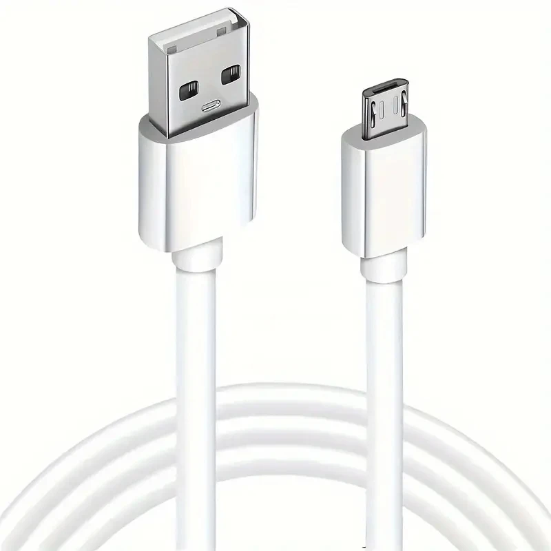 Cable de carga Micro USB para Android, Cable de carga trenzado de nailon, Compatible con bancos de energía, Samsung