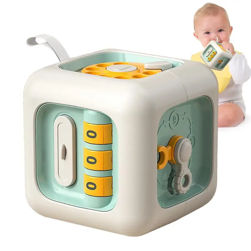 

Montessori Activity Cube Toy Sensory Busy Cube Travel Learning Toy Sensory Kids Toys Hand Eye Coordination Educational Toys