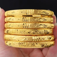 Goldlen Middle East 6-piece Ethiopian Girl Copper Bracelets Dubai Women's Fashion Jewelry Ethiopian Bride Wedding Gift 1