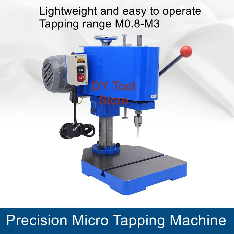 Micro tapping machine M0.8-M3 Small tapping machine 220V/380V copper aluminum stainless steel grinding table solid carbide drill 0 4 to 1 66mm micro mini bits cnc metal hole machining tools for aluminum steel twist drill bits d4mm shank