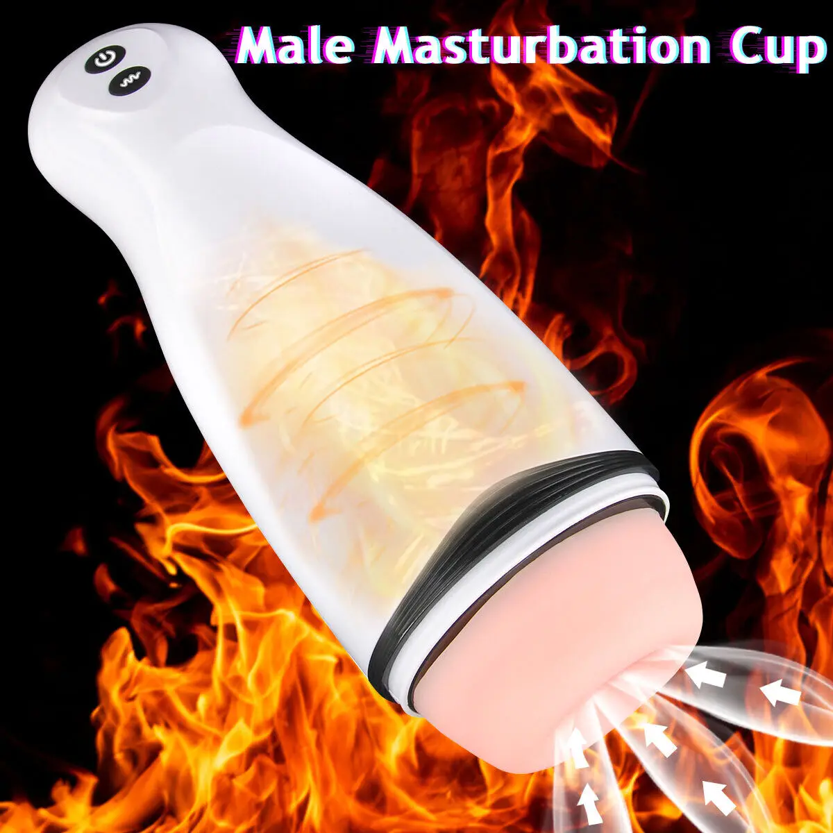 c Rocwickline Masturbatore maschile elettrico a 10 velocità con vibrazione e massaggio vocale, tascabile reale_voghion.com