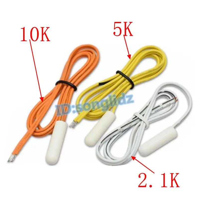Temperature Sensor Probe For Toshiba Refrigerator Defrosting Sensor Temperature Probe 2.1K 5K 10k