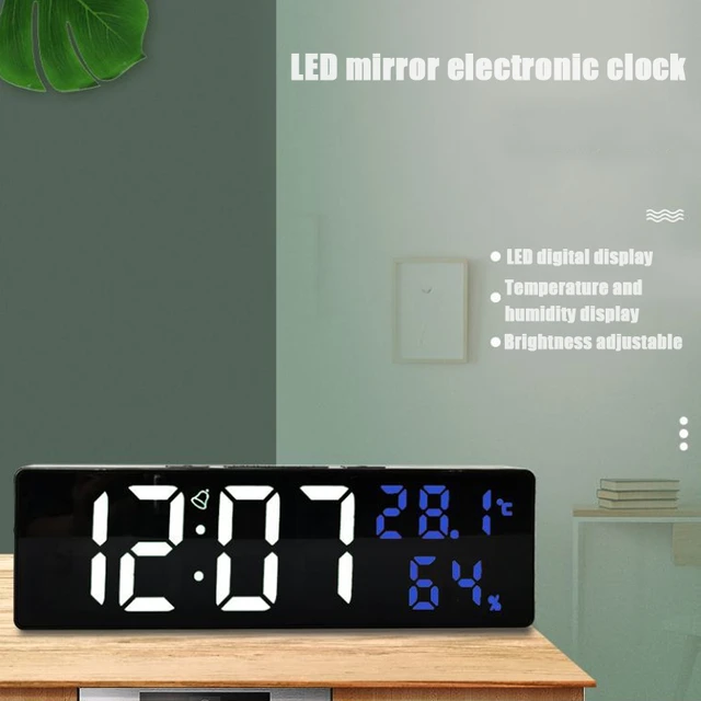 Reloj de pared digital Temperatura Mes Fecha Visualización