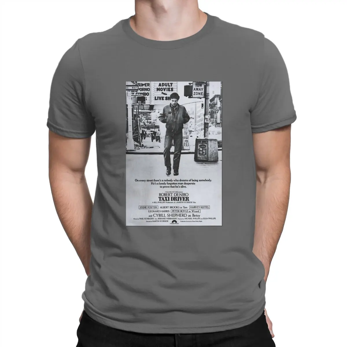 thumbnail image 1 of Camisetas para hombre con póster de taxista, divertidas camisetas de algodón puro, camisetas de manga corta de Robert De Niro, camisetas de cuello redondo, 1 of 7