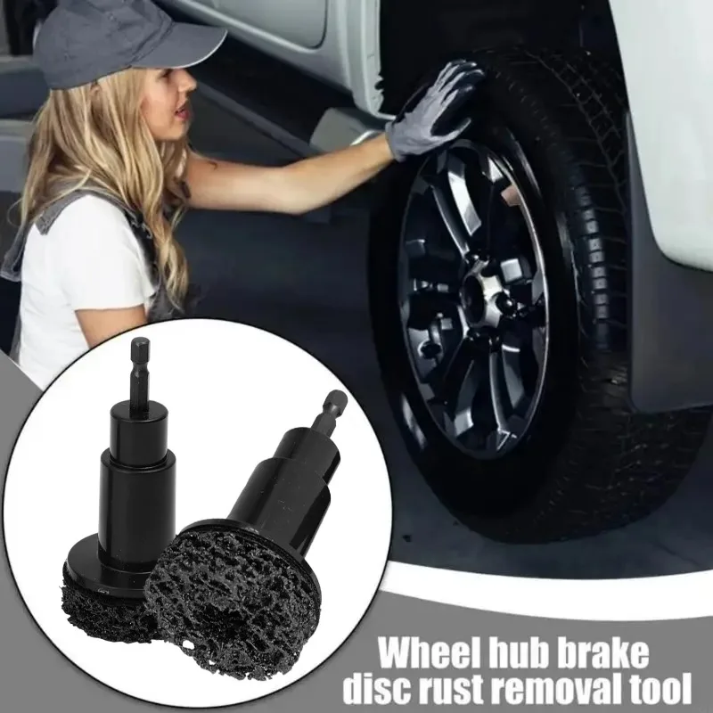 Auto Wheel Hub Brush Car Wheel Hub Grinder Rust Grinding Removal Tool Brake Grinding Cleaner Kit Rust Remover Polishing Tool