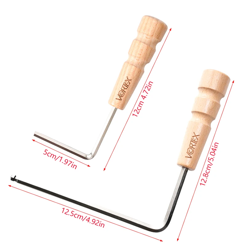 기타 도구 4mm 5mm 나무 손잡이 기타 전용 렌치 확장형 넥 조정 막대 육각 렌..