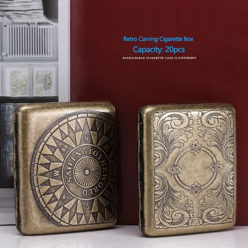 20Pcs Capacity Constantine Cigarettes Case Storage Box Open-Close Style Portable Smoking Cases 2
