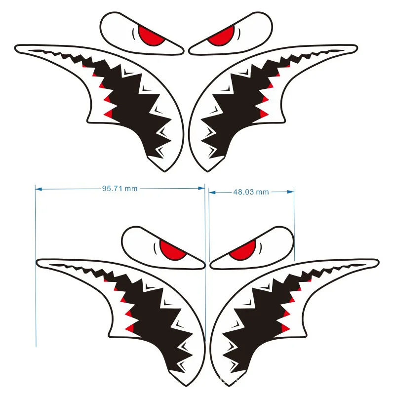 Waterproof Shark-Themed Bicycle Frame Decal