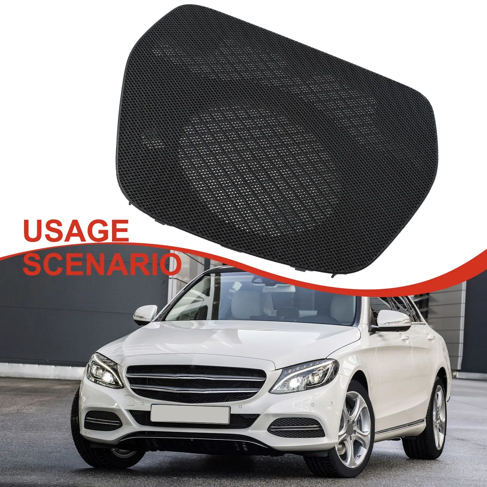 메르세데스 W205 C 클래스 2015-2021 및 W253 GLC 2015-2021용 대시 중앙 스피커 커버 OEM 교체 부품 A2056801607