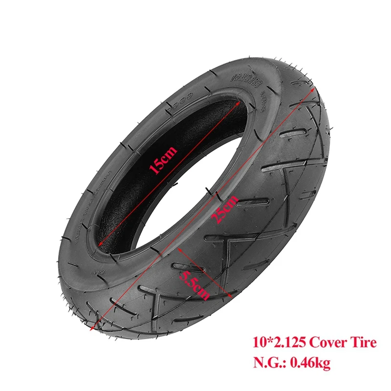 2Pcs 10 Inch 10X2.125 Tyre For Electric Scooter Balancing Hoverboard Self Scooter Wear-Resistant Tyre 10X2.125