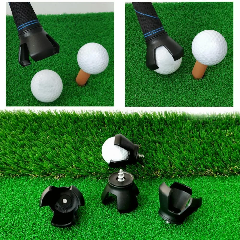 Golf Balls Picker Ball Pick Up Clamp Rubber Zinc Alloy Golf Supplies Golf Accessories Convenient Practical Golf Training Aids