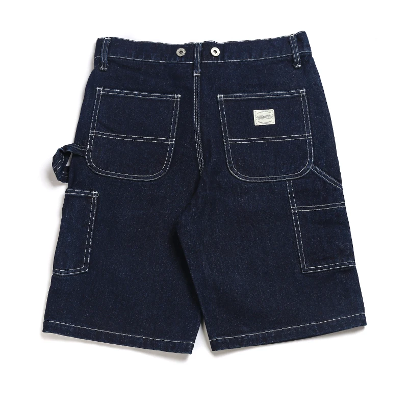 Workwear Shorts New Railway Striped X Y TYPE Camisole Shorts Canvas Workwear Shorts Suspenders Pants Summer Natural Denim Bib Overalls for Men