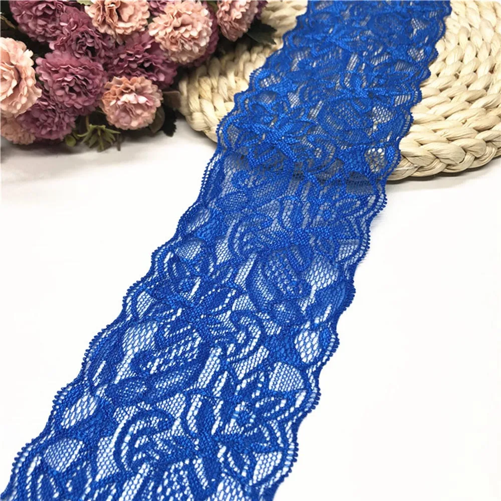 Ruban de Couture en Dentelle artificiel astique de 1 ~ 10Yard de Largeur 8cm, Blanc et Noir, Tissu de Coupe pour Vêtement, Accessoires de Bricolage