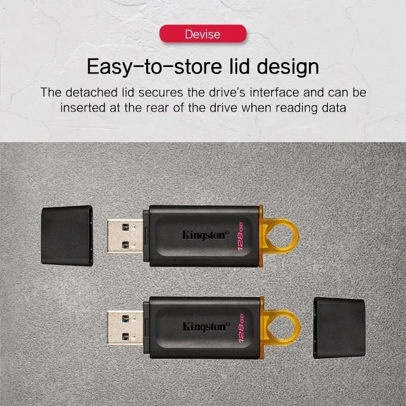 Kingston Pen Drive USB Flash Drives DTX 64GB 128GB 256GB USB3.2 Flash Disk Mini Key Memory Stick 3.0