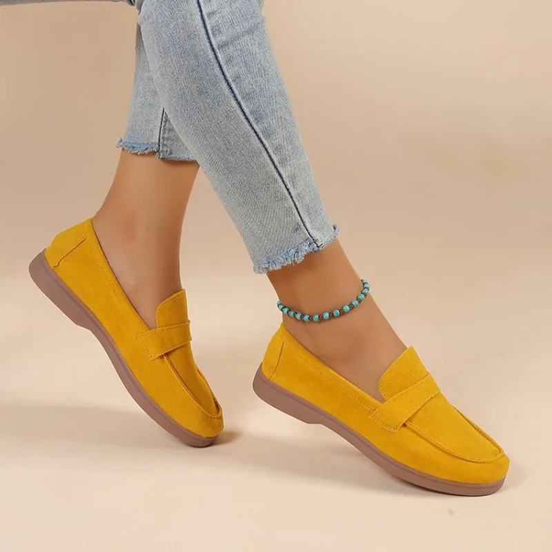 Women Shoes Comfortable For Work Autumn Fashion Casual Flat Plus Size 35-43 Non-slip Platform