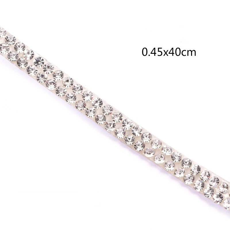 Nastri autoadesivi con strass per abbigliamento e borse, 3cm