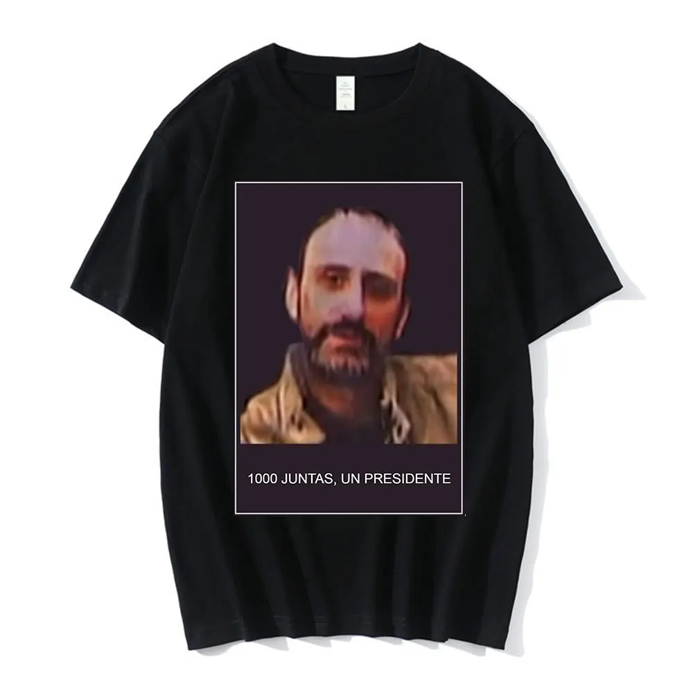 

Juan Costs 1000 Boards A President Graphics Print T-shirt Men Woman Oversized Manga Tee Shirt Streetwear Clothes Short Sleeve