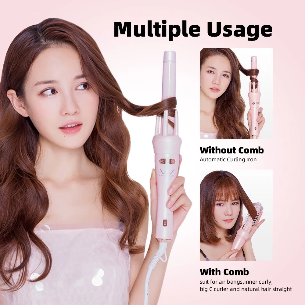 Vivid & Vogue 4Gen Automatic Hair Curler 3in1 Ceramic Professional Iron Curling Iron Hair Styling 32mm 25mm 13mm