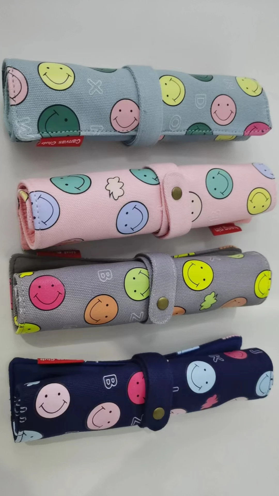

Smiling Face Pencil Case for Boys New Minimalist Student Pencil Case Fashionable Large Capacity Korean Stationery Pencil Cases