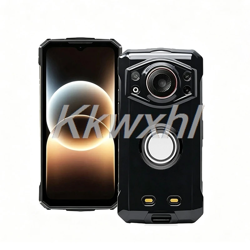 Enhanced Shockproof Phone Case with Back Ring Holder for 6.6 Devices - Soft and Durable Cover