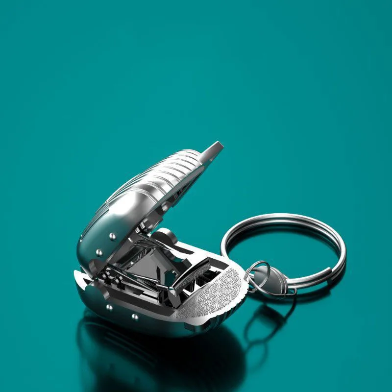Creative Mini Sharp Stainless Steel Nail Clippers Folding Nail Clippers High End Nail Clippers Portable Manicure Tools Key Fob 4