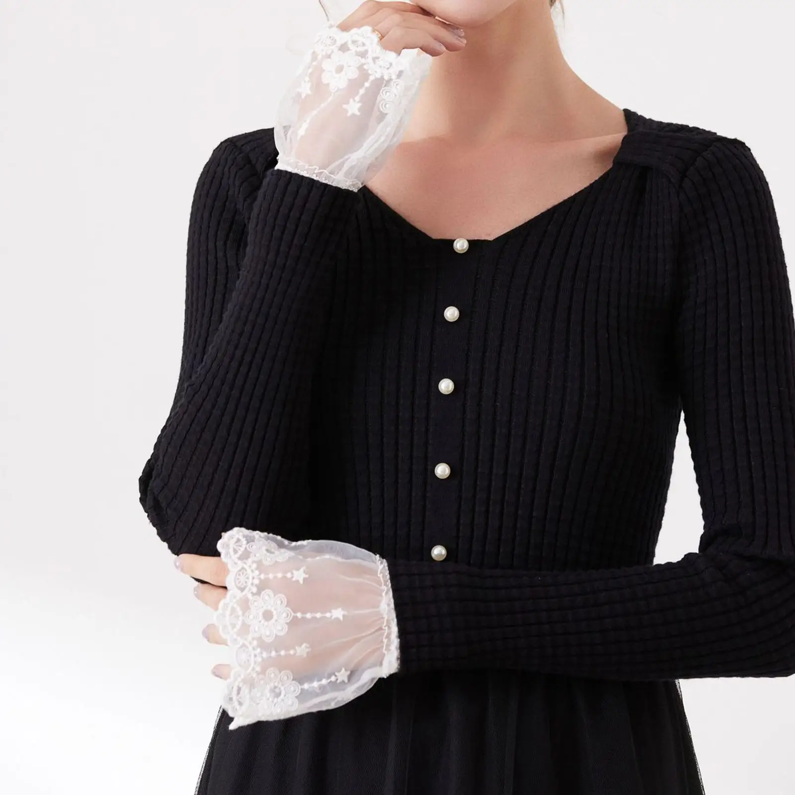 False Wrist Cuffs Versatile Stylish Clothing Decoration Lightweight Sleeve Cuffs