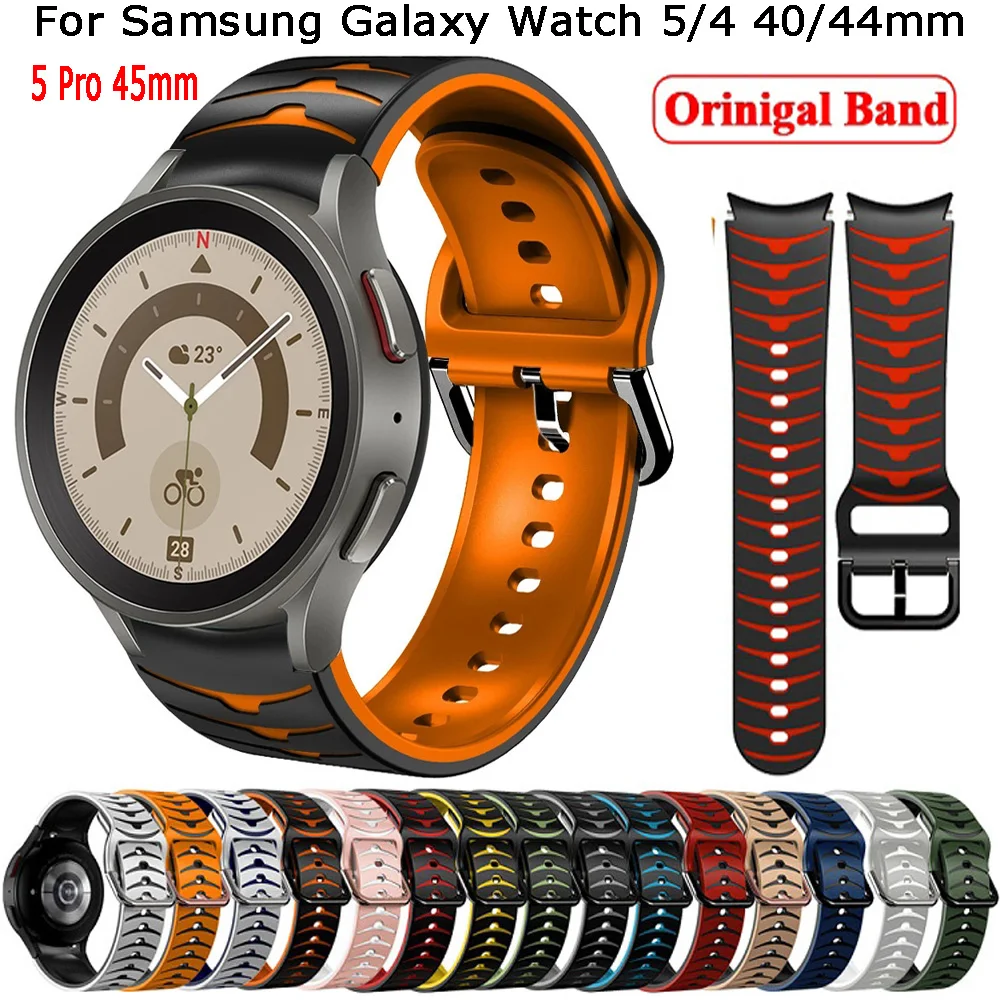 20mmSiliconeStrapForSamsungGalaxyWatch454044mmBraceletFor