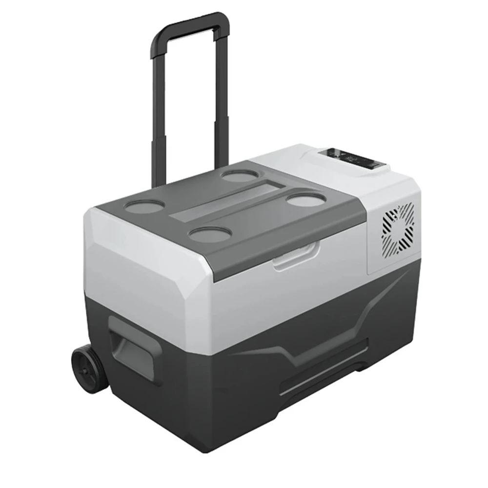 Frigorifero Per Auto 12 Volt Frigorifero Per Auto Congelatore Portatile 30L Con Ruote Compressore Portatile A Doppia Zona Per La Guida Con Adattatore 